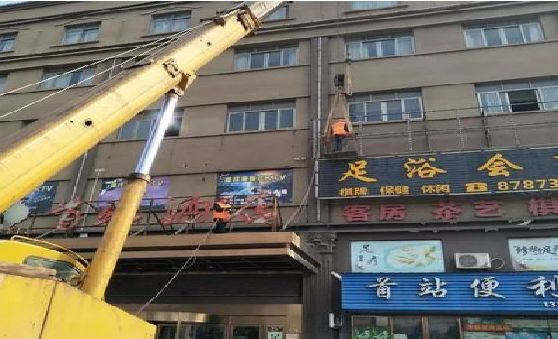 泰兴安装较高的门店招牌有什么好的方法？